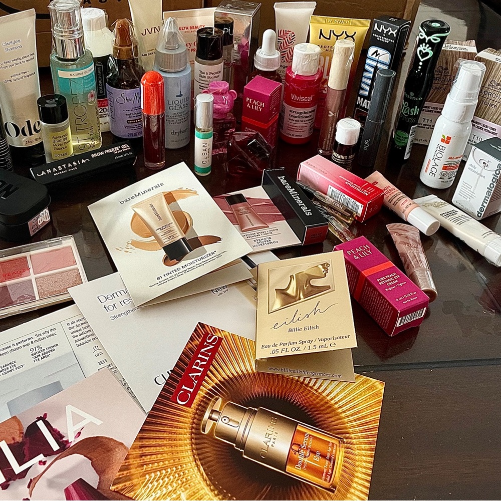 Ulta Sephora Lot 50+pc Deluxe Samples Minis Mixed Beauty Skincare Makeup Hair